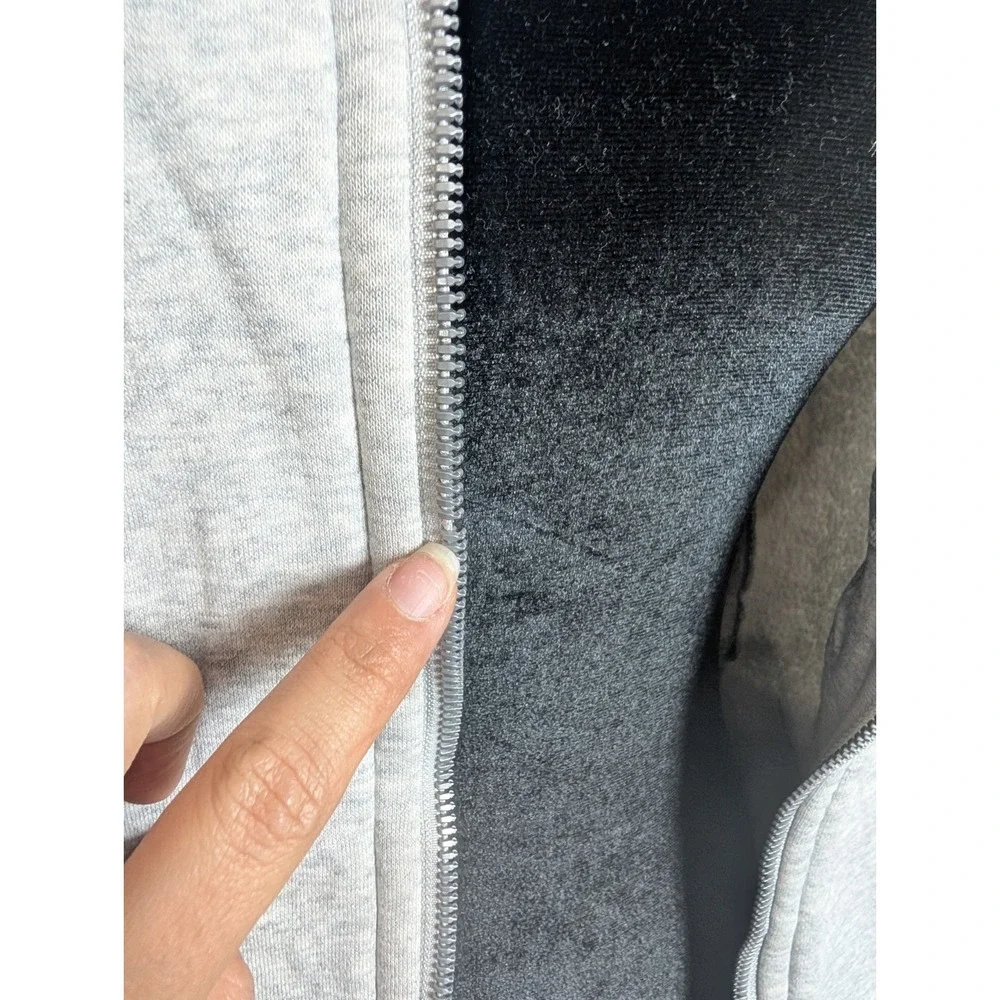 Lululemon Scuba Full Zip Hoodie Women's Heather Gray Thumbhole Sweatshirt Jacket